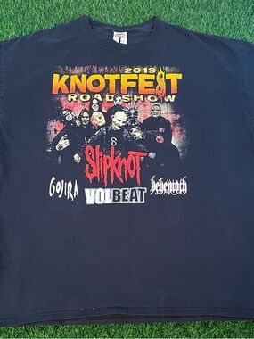 Slipknot Knotfest T-Shirt Concert 2019 Size 2XL Volbeat Gojira Behemoth